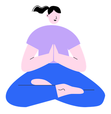 Meditating girl/women